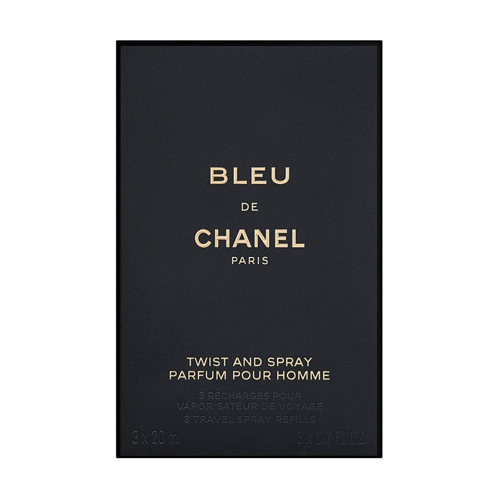 Парфумований набір чоловічий Chanel Bleu de Chanel Parfum (парфуми, 3*20 мл (змінний блок))